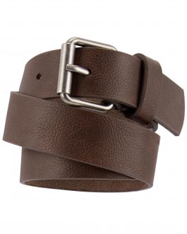 Chocolate PU Leather Formal Belt For Men
